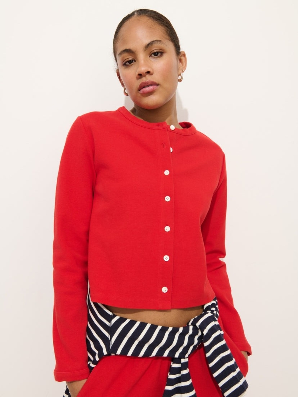 NWT Alex Mill Coco Sport Stretch Cotton Cardigan Size S